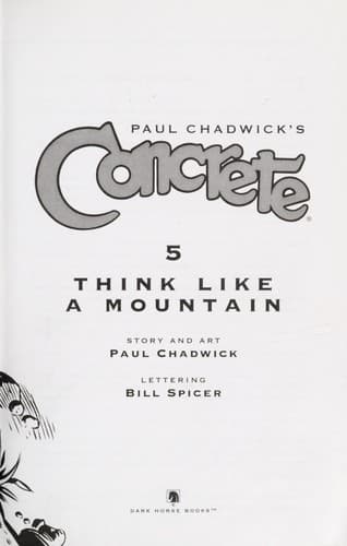 Tapa de Paul Chadwick's Concrete