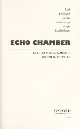 Tapa de Echo chamber