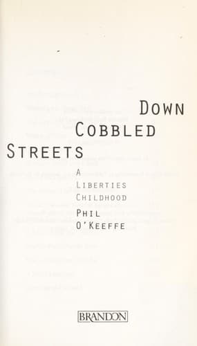Tapa de Down cobbled streets