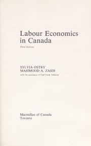Tapa de Labour economics in Canada