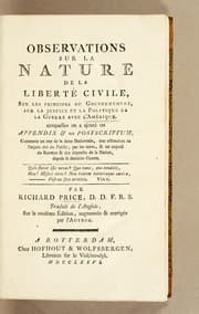 Tapa de Observations sur la nature de la liberté civile