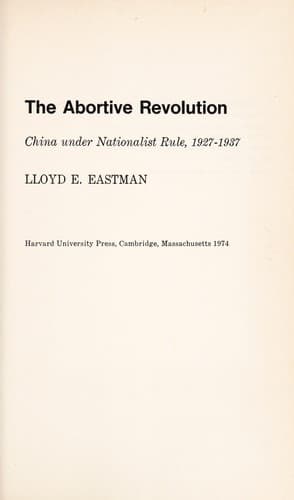 Tapa de The abortive revolution