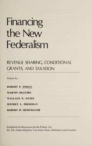 Tapa de Financing the new federalism