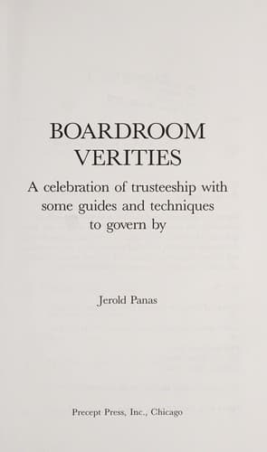 Tapa de Boardroom verities