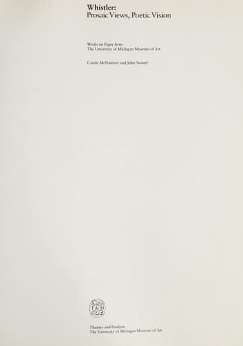 Tapa de Whistler, prosaic views, poetic vision