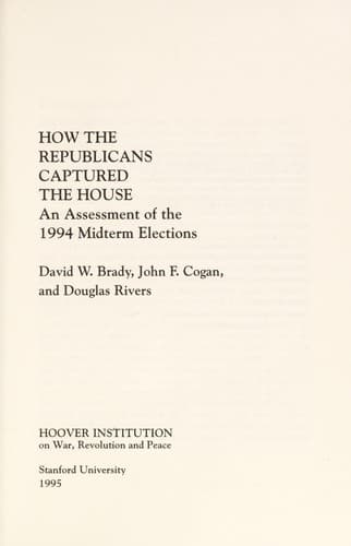 Tapa de How the Republicans captured the House
