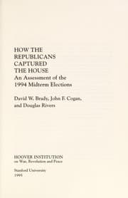 Tapa de How the Republicans captured the House