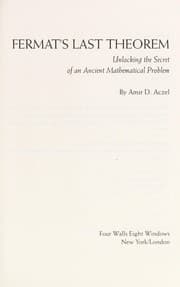 Tapa de Fermat's last theorem