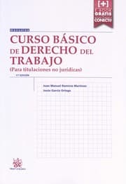 Tapa de Curso de derecho del trabajo