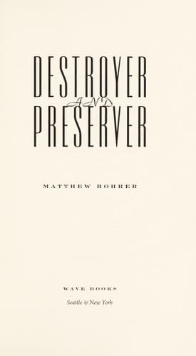 Tapa de Destroyer and Preserver