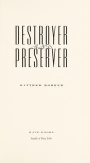 Tapa de Destroyer and Preserver