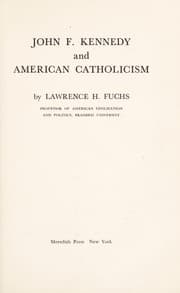 Tapa de John F. Kennedy and American Catholicism