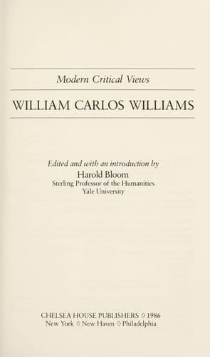 Tapa de William Carlos Williams