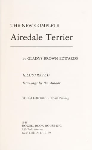 Tapa de The new complete Airedale terrier