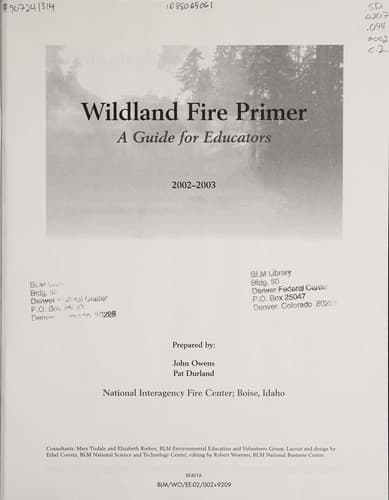 Tapa de Wildland fire primer