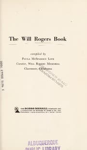 Tapa de The Will Rogers book