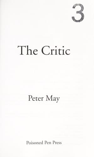 Tapa de The critic