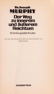 Tapa de Der Weg zu innerem und a usserem Reichtum