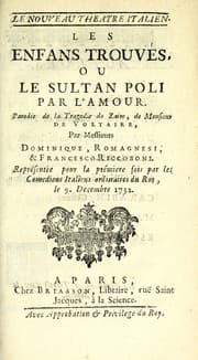 Tapa de Les enfans trouvés, ou, le Sultan poli par l'amour