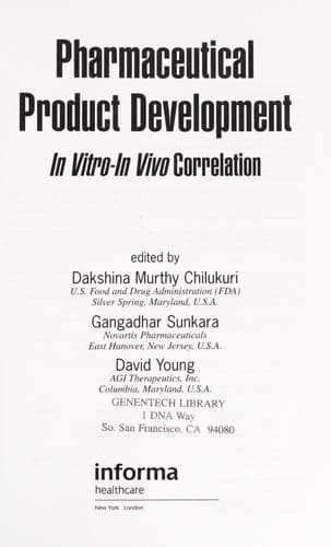 Tapa de Pharmaceutical product development