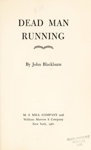 Tapa de Dead man running