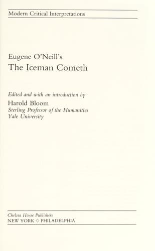 Tapa de Eugene O'Neill's The iceman cometh