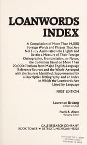 Tapa de Loanwords index