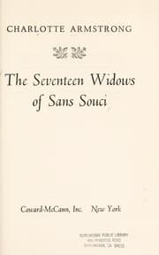 Tapa de The seventeen widows of Sans Souci