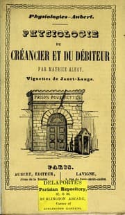 Tapa de Physiologie du créancier et du débiteur