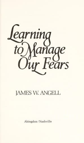 Tapa de Learning to manage our fears