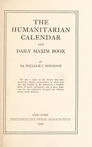 Tapa de The humanitarian calendar and daily maxim book
