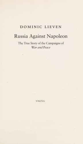 Tapa de Russia against Napoleon