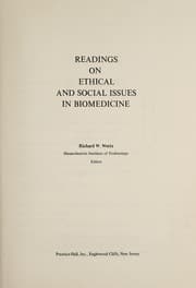 Tapa de Readings on ethical and social issues in biomedicine