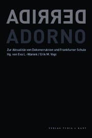 Tapa de Derrida und Adorno