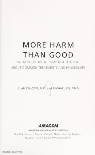 Tapa de More harm than good