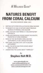 Tapa de Natures benefit from coral calcium