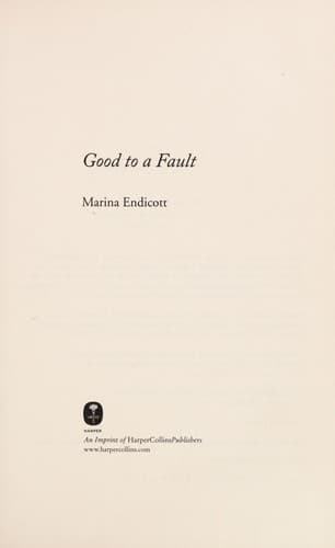 Tapa de Good to a fault