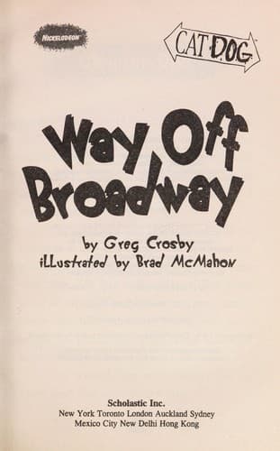 Tapa de Way off Broadway