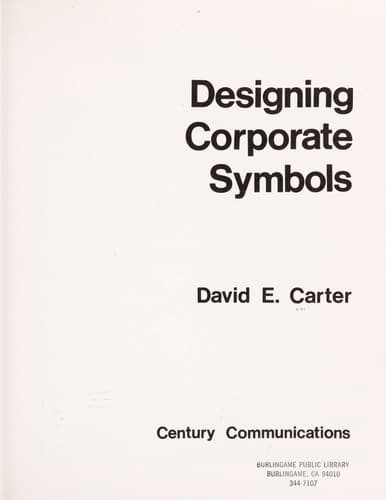 Tapa de Designing corporate symbols
