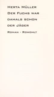 Tapa de Der Fuchs war damals schon der Jäger