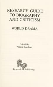 Tapa de Research guide to biography and criticism