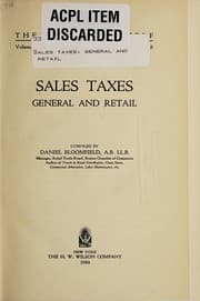 Tapa de Sales taxes, general and retail