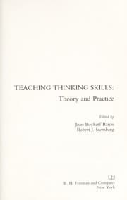 Tapa de Teaching thinking skills