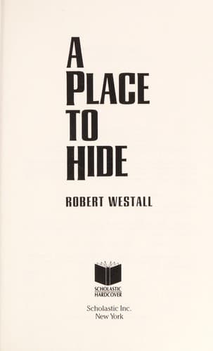 Tapa de A place to hide