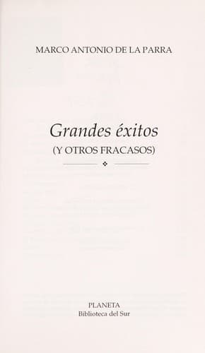 Tapa de Grandes éxitos