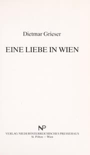 Tapa de Eine Liebe in Wien