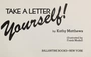 Tapa de Take a letter yourself!