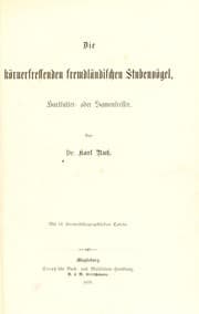 Tapa de Die fremdl©Þndischen Stubenv©œgel ...