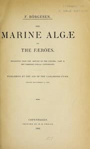 Tapa de Marine algae of the Faeröes