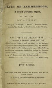 Tapa de Lucy of Lammermoor